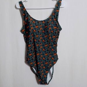 Womans Leopard Print One Piece Swimsuit